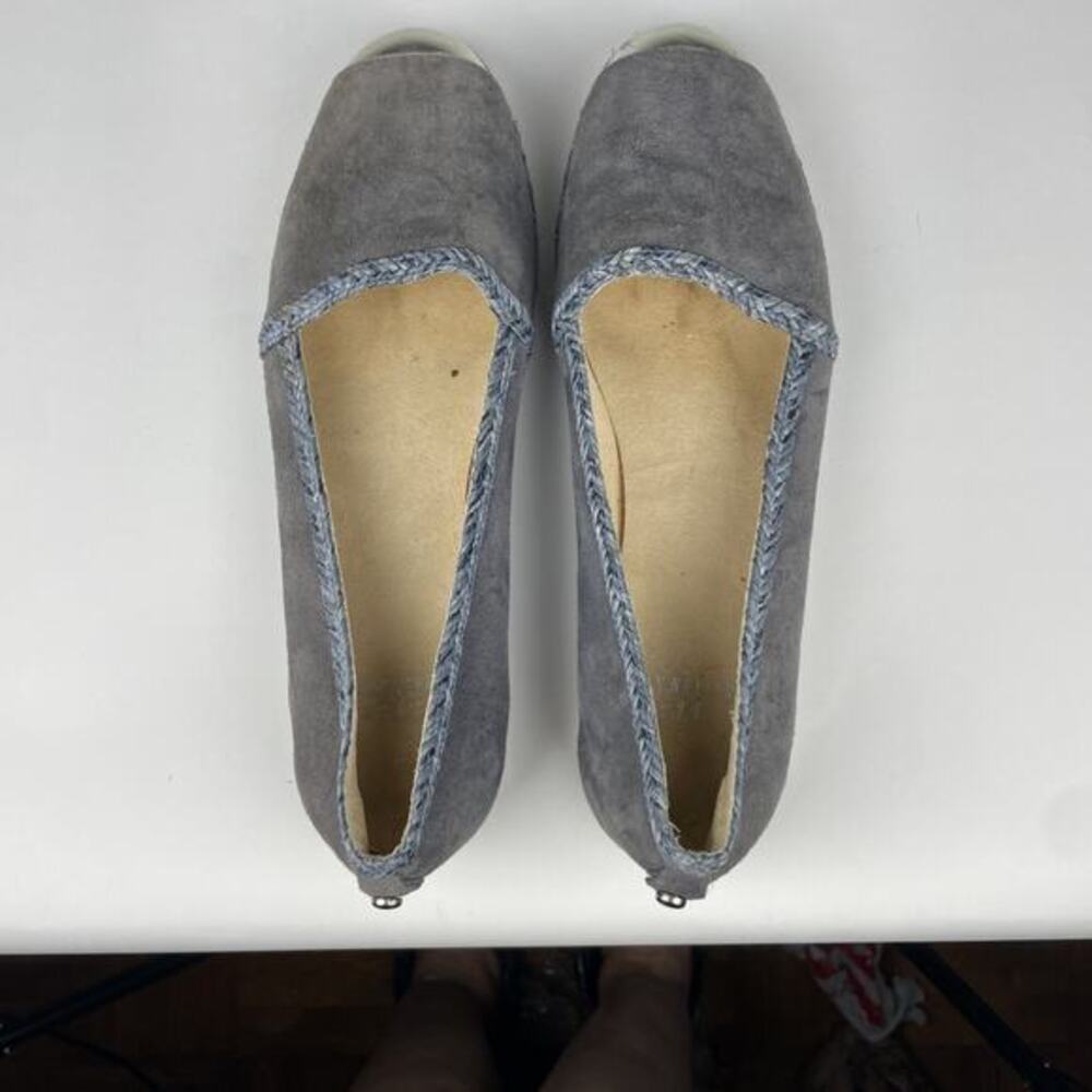 Stuart Weitzman Sz 6.5 Blue Mirror‎ Cap Toe Preppy Academia Classic Luxury - Picture 4 of 16